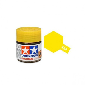 Tamiya  81524 - Acrylic Mini Paint X-24 Clear Yellow 10Ml Bottle