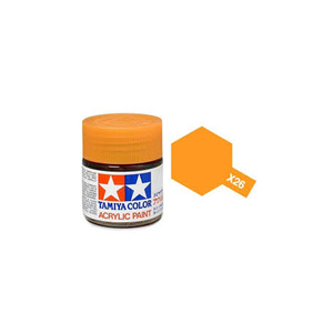 Tamiya  81526 - Acrylic Mini Paint X-26 Clear Orange 10Ml Bottle