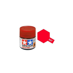 Tamiya  81527 - Acrylic Mini Paint X-27 Clear Red 10Ml Bottle