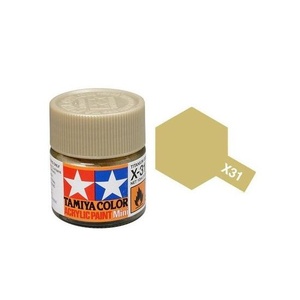 Tamiya  81531 - Acrylic Mini Paint X-31 Titan Gold 10Ml Bottle