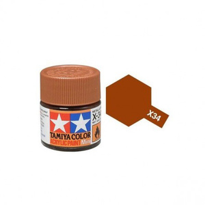 Tamiya  81534 - Acrylic Mini Paint X-34 Metallic Brown 10Ml Bottle