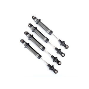 TRAXXAS 8160 Shocks, GTS, silver aluminum (assembled without springs)