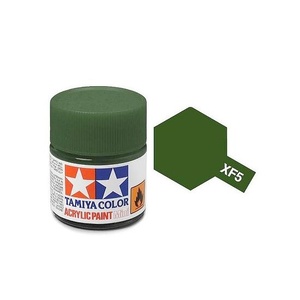 Tamiya  81705 - Acrylic Mini Paint Xf-5 Flat Green 10Ml Bottle