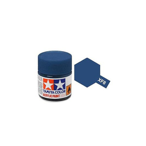 Tamiya  81708 - Acrylic Mini Paint Xf-8 Flat Blue 10Ml Bottle