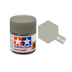 Tamiya XF-14 Acrylic Mini Paint  J.A. Gray Paint 10Ml Bottle  81714