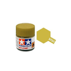 Tamiya  81760 - Acrylic Mini Paint Xf-60 Dark Yellow 10Ml Bottle