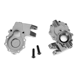 TRAXXAS 8252A Portal housings, inner (front), 6061-T6 aluminum (charcoal gray-anodized) (2)