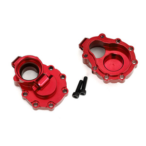 TRAXXAS 8253R Portal housings, inner (rear), 6061-T6 aluminum (red-anodized) (2)