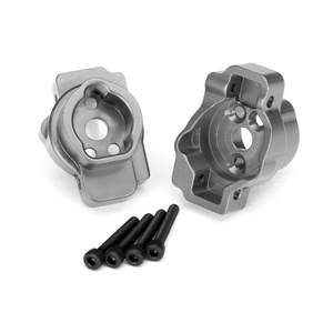 TRAXXAS 8256A Portal drive axle mount, rear, 6061-T6 aluminum (charcoal gray-anodized) (left and right)