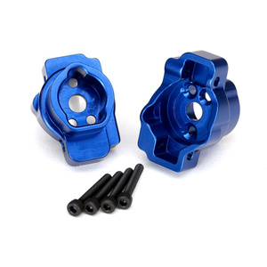 TRAXXAS 8256X Portal drive axle mount, rear, 6061-T6 aluminum (blue-anodized) (left and right)