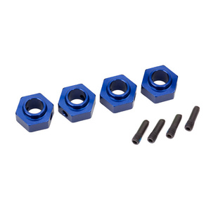 TRAXXAS 8269X Wheel hubs, 12mm hex, 6061-T6 aluminum (blue-anodized) (4)