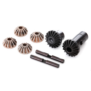 Gear set, differential (output gears (2), spider gears (4), spider gear shaft (2)) #8282