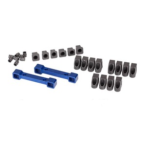 TRAXXAS 8334X Mounts, Suspension Arms, Aluminum Blue-Anodized