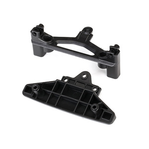 TRAXXAS 8335: Bumper, front (1 each, upper & lower)