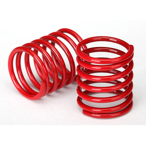  TRAXXAS 8362 Spring, shock (red) (3.7 rate) (2)