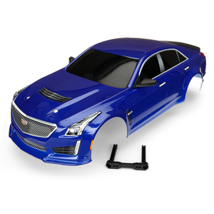 Traxxas 8391A: Blue Cadillac CTS-V Body for 4-Tec 2.0