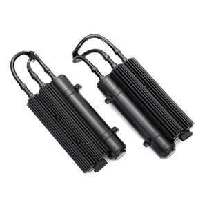 TRAXXAS 8423: Shock reservoirs, black (2)