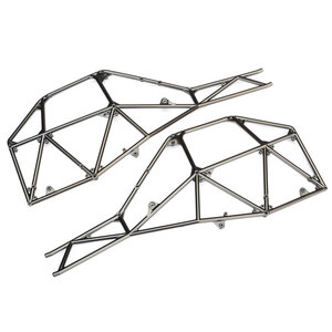 TRAXXAS 8430X: Tube chassis, side section (left & right) (satin black chrome-plated)