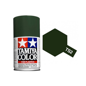 Tamiya TS-2 Dark Green Spray Lacquer Paint  85002