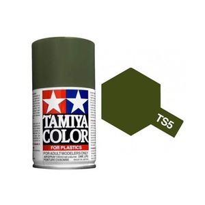 Tamiya TS-5 Olive Drab Spray Lacquer Paint  85005