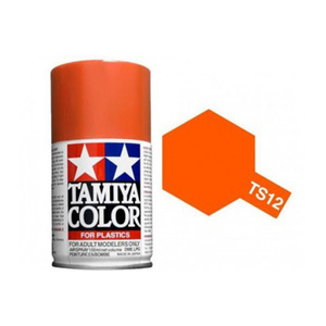 Tamiya TS-12 Orange Spray Lacquer Paint  85012