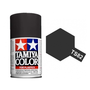 Tamiya TS-82 Rubber Black Spray Lacquer Paint 100ml  85082