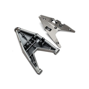 TRAXXAS 8533X: Suspension arm, lower left/ arm insert (satin black chrome-plated) (assembled with hollow ball)