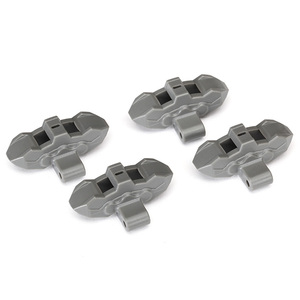 TRAXXAS 8567: Brake calipers, front or rear (grey) (4)