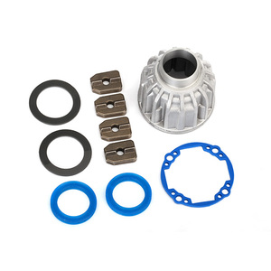 TRAXXAS 8581X: Carrier, differential, aluminum (front or center)/ x-ring gaskets (2), ring gear gasket/ 14.5x20 TW (2)