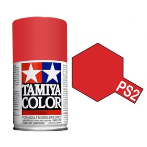Tamiya PS2 Red Polycarbonate Spray Paint 100ml  86002