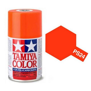 Tamiya PS-24 Fluorescent Orange Polycarbanate Spray Paint 100ml  86024