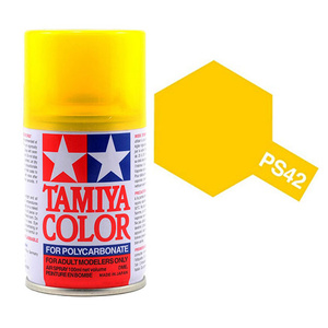 Tamiya PS-42 Translucent Yellow Polycarbanate Spray Paint 100ml  86042