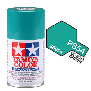 Tamiya PS-54 Cobalt Green Polycarbanate Spray Paint 100ml  86054