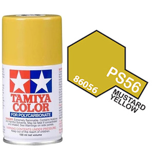 Tamiya PS-56 Mustard Yellow Polycarbanate Spray Paint 100ml  86056