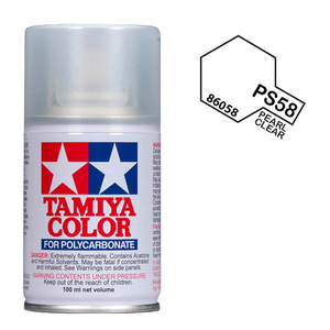 Tamiya PS-58 Pearl Clear Polycarbanate Spray Paint 100ml  86058