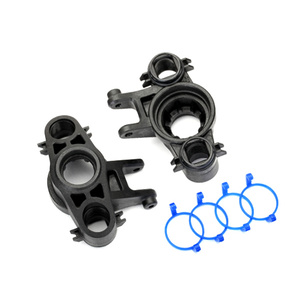 TRAXXAS Axle carriers, left & right (1 each) (use with 8x16mm & 17x26mm ball bearings)/ dust boot retainers (4) 8635