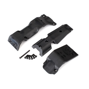 TRAXXAS 8637 Skid plate set, front/ skid plate, rear/
