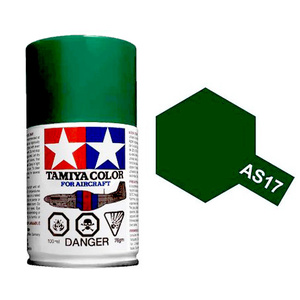 Tamiya AS-17 Dark Green (IJA) Spray Paint Item No: 86517