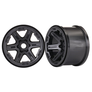 TRAXXAS 8671 Wheels, 3.8" (black) (2) (17mm splined)