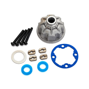 TRAXXAS 8681X Carrier, differential (aluminum)/ x-ring gaskets (2)/ ring gear gasket/ spacers (4)/ 12.2x18x0.5 metal washer