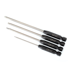 TRAXXAS 8715X: Speed Bit Set, hex driver, 4-piece straight (1.5mm, 2.0mm, 2.5mm, 3.0mm), 1/4" drive