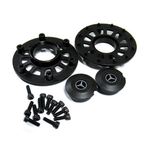 TRAXXAS 8875: Center caps (2)/ beadlock rings (2)