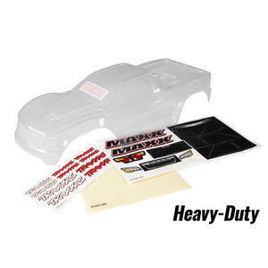 TRAXXAS 8914 Maxx 4S Heavy Duty Unpainted Body Shell w/ Decal Sheet