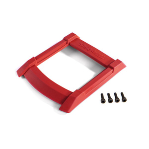 TRAXXAS 8917R: Skid plate, roof (body) (red)/ 3x12mm CS (4)