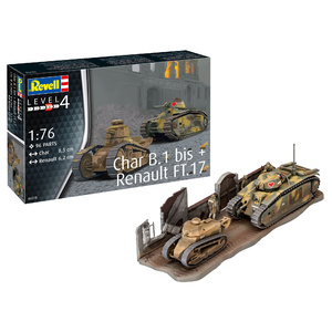 Revell 03278 Char. B.1 bis & Renault FT.17 1:76 Scale Model