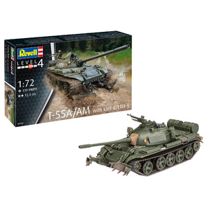 Revell 03328 T-55A/AM with KMT-6/EMT-5 Scale: 1:72 Scale Model