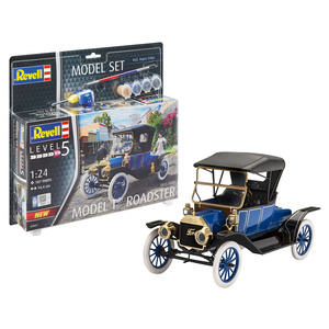 Revell 67661 Model Set 1913 Ford Model T Road includes Paint & Glue 1:24 Scale Model