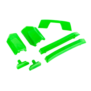 Traxxas 9510G: Body Reinforcement Set, Green/Skid Pads (Roof) (Fits #9511 Body)