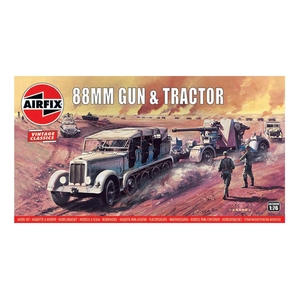 Airfix A02303V 88mm Gun & Tractor 1/76 Scale Model