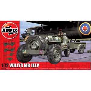 Airfix A02339 Willys MB Jeep 1:72 Scale Model Plastic Kit